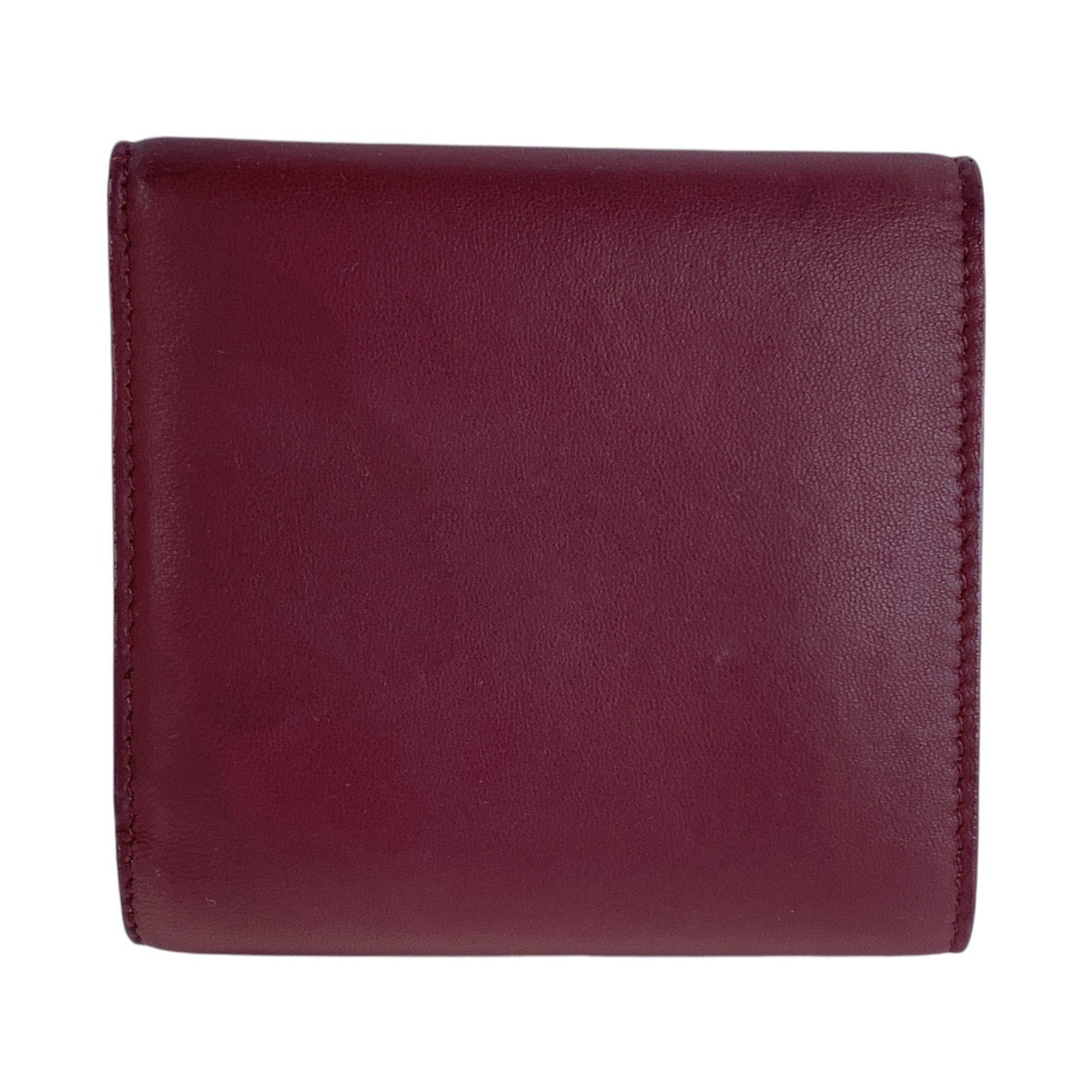 12784
BOTTEGAVENETA ボッテガヴェネタ バイカラー ワインレッド ボルドー レッド ゴールド金具 レザー 折財布 コンパクトウォレット 男女兼用  レディース