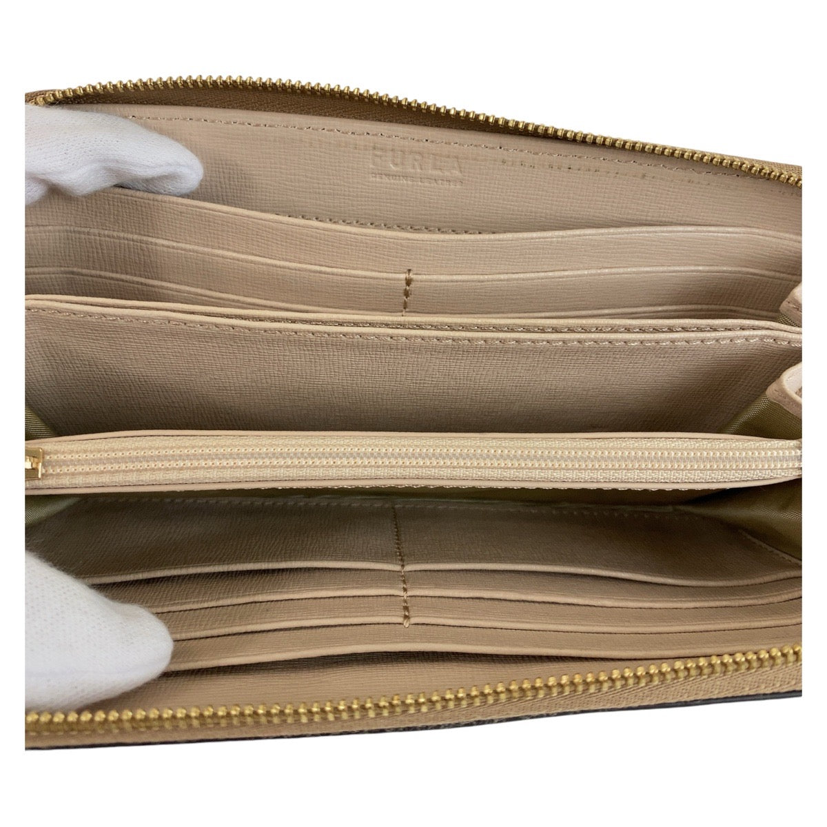 12783
Furla フルラ バビロン ベージュ グレージュ ゴールド金具 レザー 長財布 ラウンドファスナー  レディース ABP5