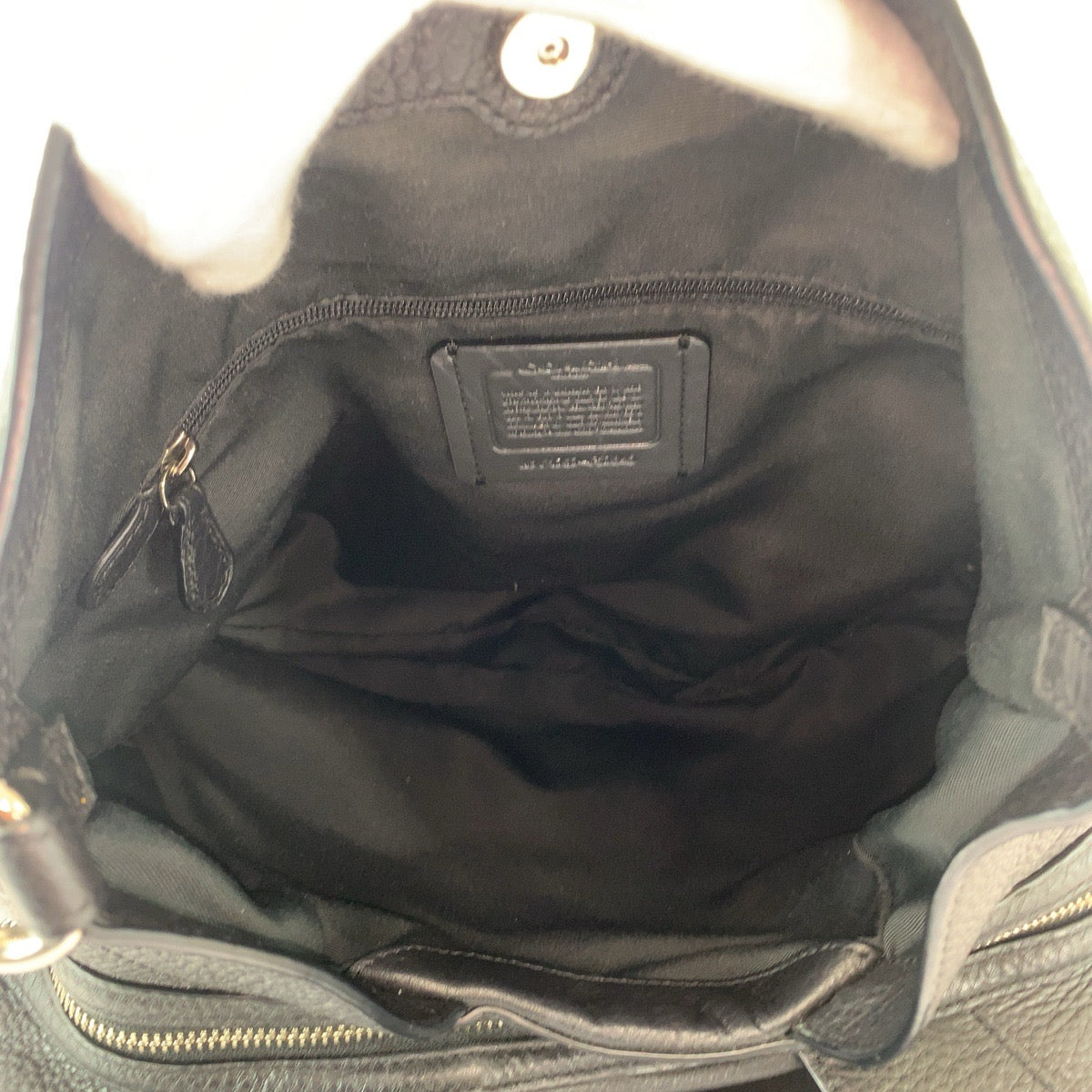 13341
COACH コーチ ブラック 黒 シルバー金具 レザー トートバッグ ショルダーバッグ  レディース
