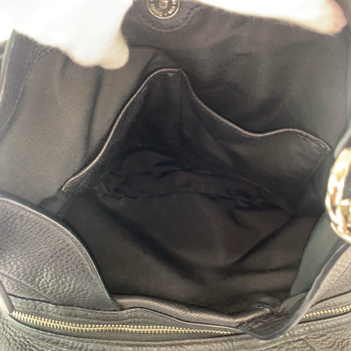 13341
COACH コーチ ブラック 黒 シルバー金具 レザー トートバッグ ショルダーバッグ  レディース