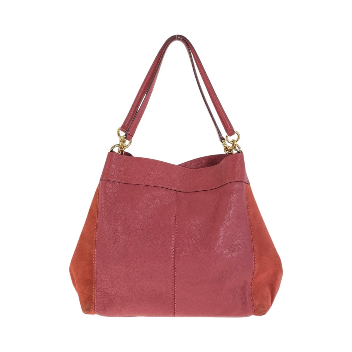 13342
COACH コーチ マディソン ピンク ゴールド金具 レザー ホーボー ショルダーバッグ トートバッグ  レディース
