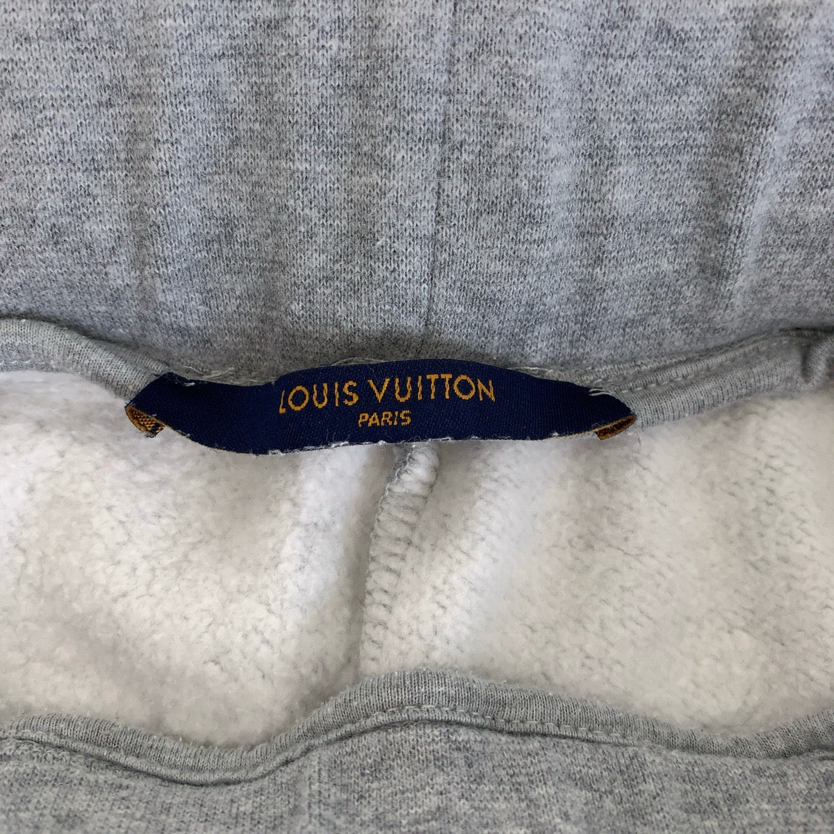 LOUIS VUITTON ルイヴィトン Neon Working Man グレー ブラック コットン スウェットパンツ  メンズ