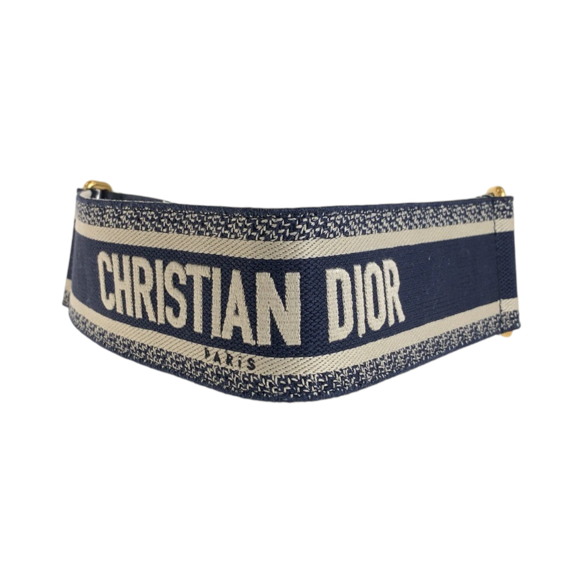 13351
Dior ディオール エンブロイダリー 70 ブラック 黒 ネイビー ゴールド金具 レザー 50 MA 0250 ベルト レディース ABP48