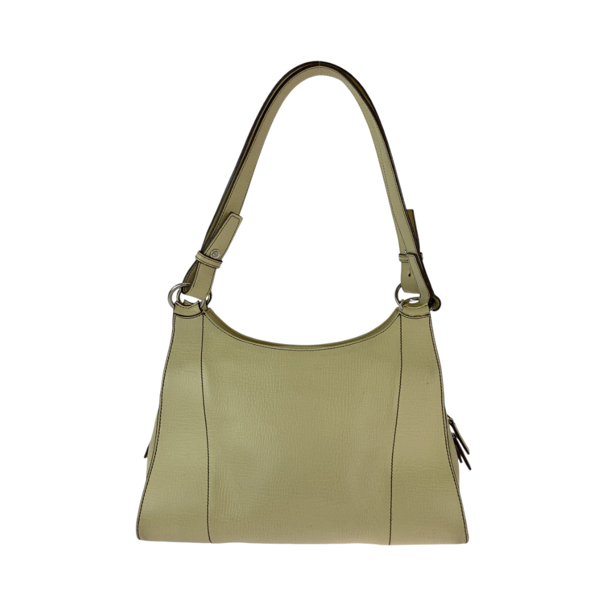 13347
LOEWE ロエベ ヴィンテージ ベージュ シルバー金具 レザー ハンドバッグ ショルダーバッグ  レディース