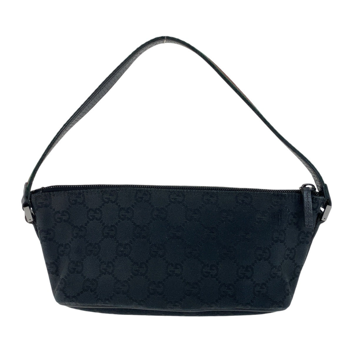 13350
GUCCI グッチ シェリー ブラック 黒 シルバー金具 GGキャンバス 141809 ハンドバッグ アクセサリーポーチ  レディース