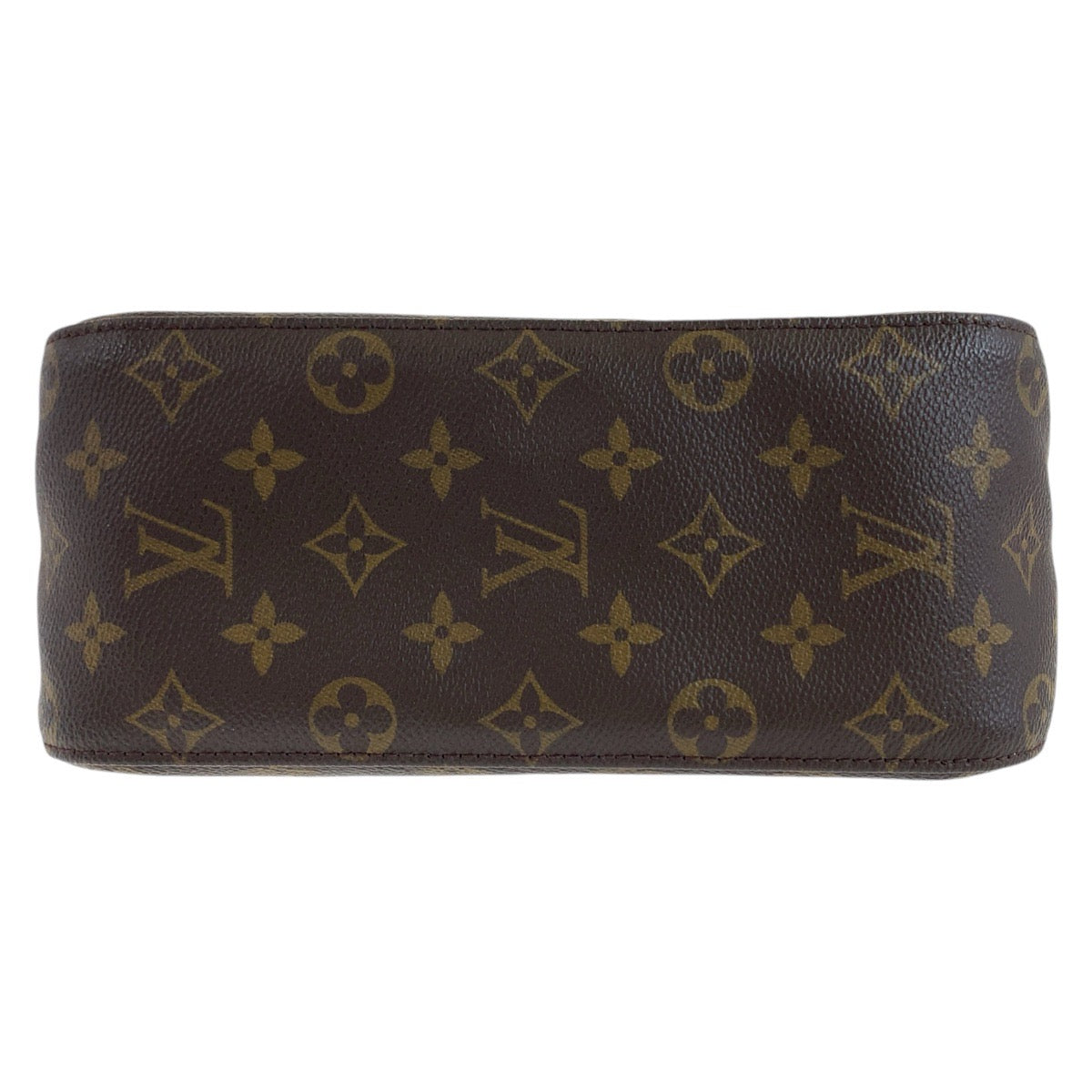 12777
LOUIS VUITTON ルイヴィトン モノグラム ルーピングMM ブラウン ゴールド金具 PVC / レザー M51146 ショルダーバッグ  レディース