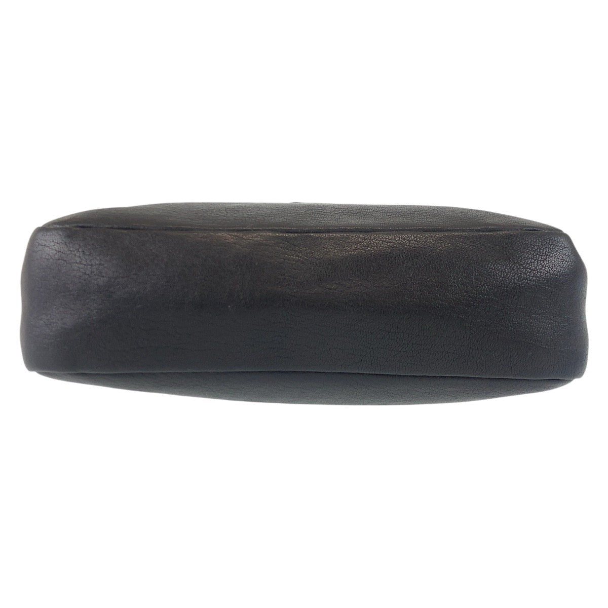 13358
SAINT LAURENT PARIS サンローランパリ YSL ブラック 黒 シルバー金具 レザー ショルダーバッグ ポシェット レディース AB50