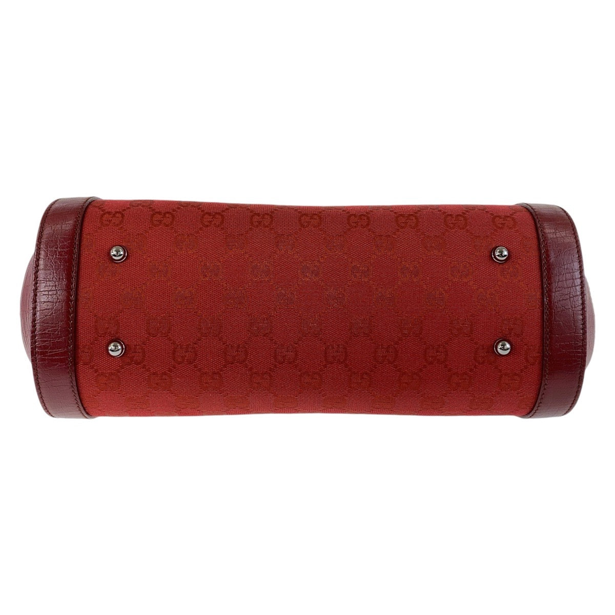 13359
GUCCI グッチ バンブー レッド シルバー金具 GGキャンバス / レザー 111713 ショルダーバッグ  レディース