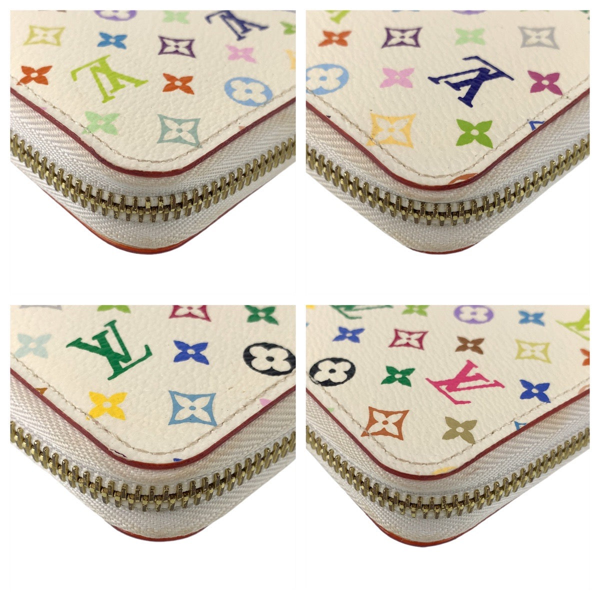 13360
LOUIS VUITTON ルイヴィトン マルチカラー ジッピー ウォレット ブロン ホワイト 白 ゴールド金具 PVC M61875 長財布 ロングウォレット  レディース