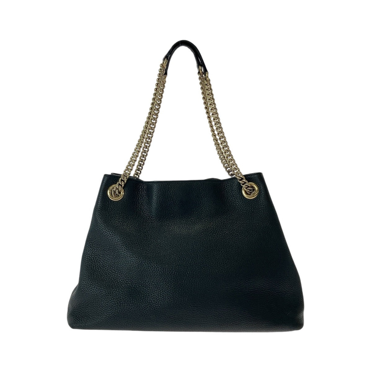 13361
GUCCI グッチ ソーホー インターロッキング ブラック 黒 ゴールド金具 レザー 536196 トートバッグ ショルダーバッグ  レディース