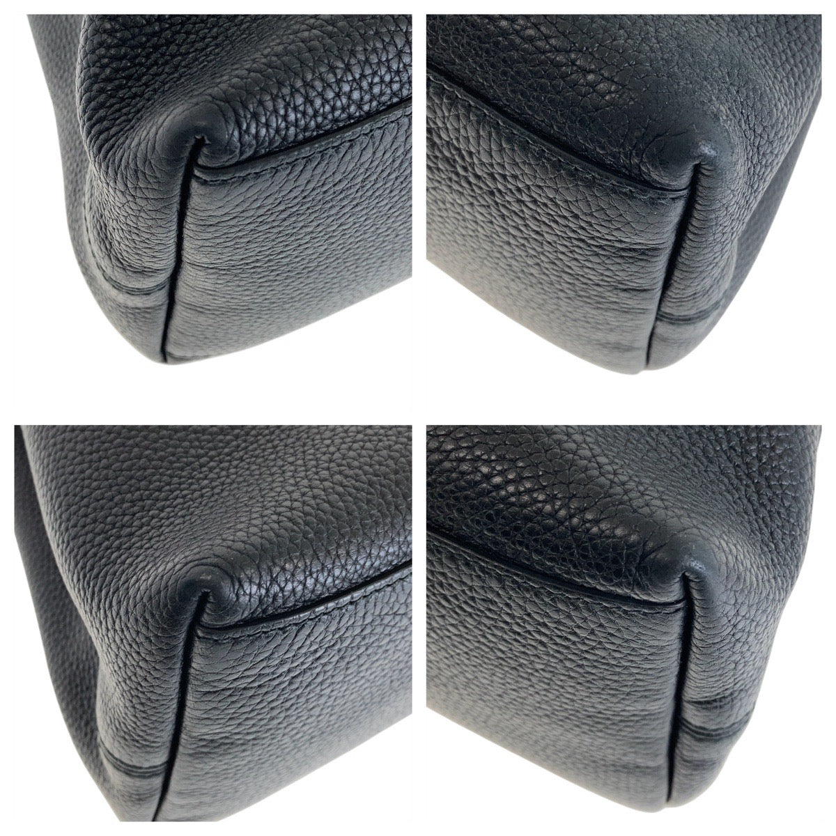 13361
GUCCI グッチ ソーホー インターロッキング ブラック 黒 ゴールド金具 レザー 536196 トートバッグ ショルダーバッグ  レディース