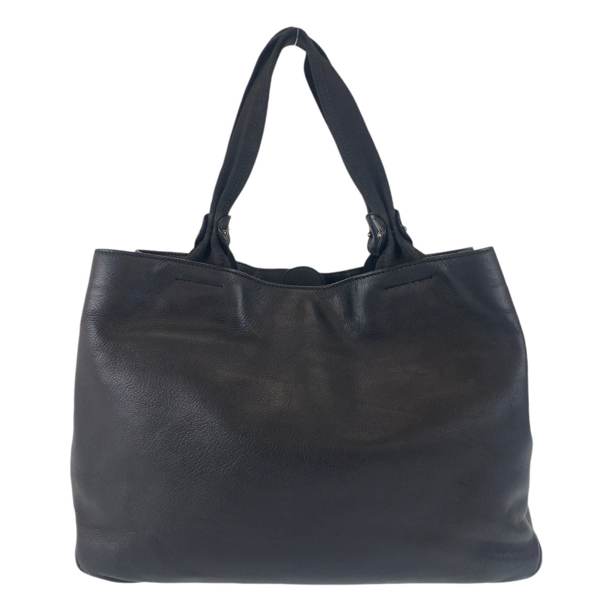 13369
Salvatore Ferragamo サルヴァトーレフェラガモ ヴァラ リボン ブラック 黒 シルバー金具 レザー トートバッグ ショルダーバッグ  レディース