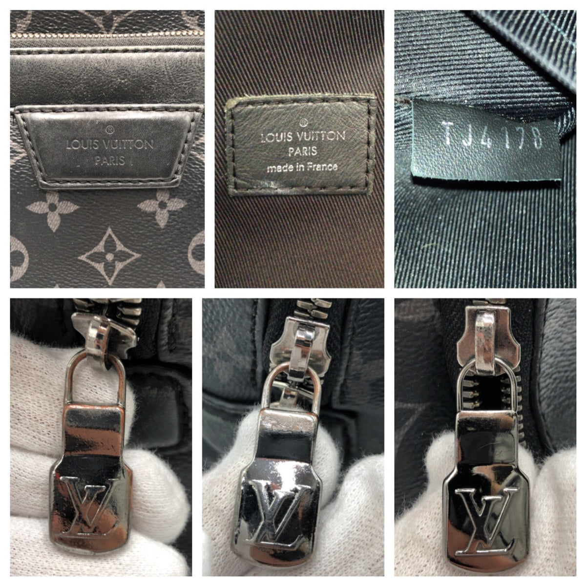 13379
LOUIS VUITTON ルイヴィトン モノグラム エクリプス ブラック 黒 PVC M43186 リュックサック バックパック  メンズ