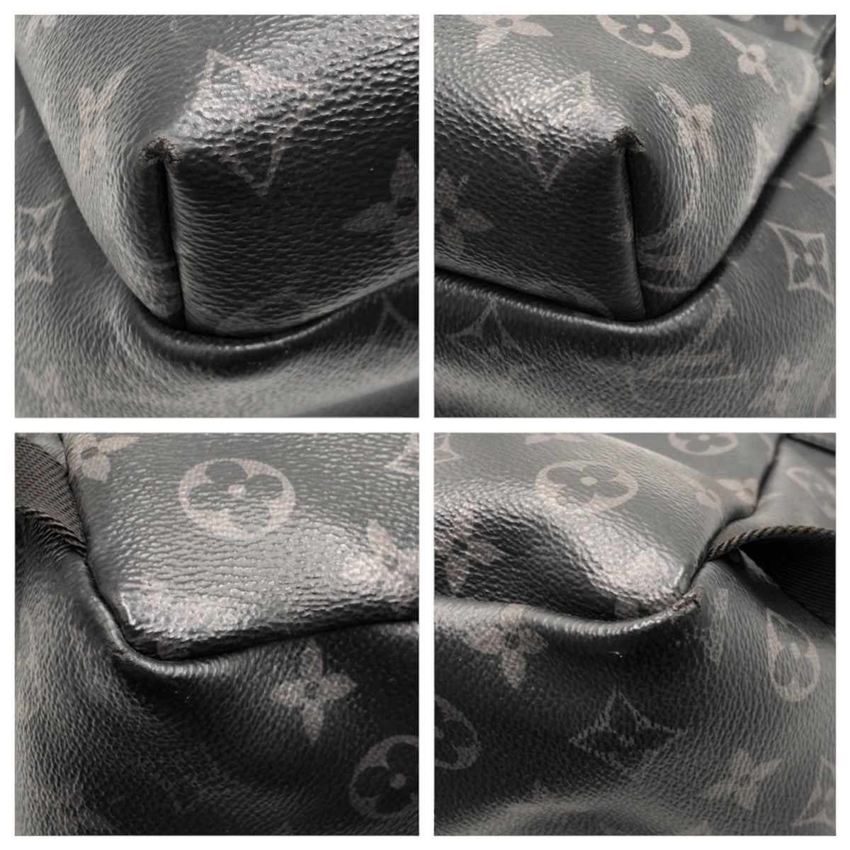 13379
LOUIS VUITTON ルイヴィトン モノグラム エクリプス ブラック 黒 PVC M43186 リュックサック バックパック  メンズ
