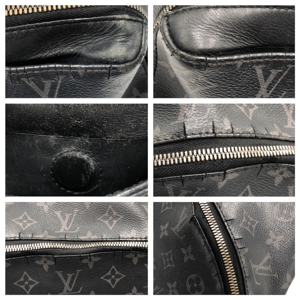 13379
LOUIS VUITTON ルイヴィトン モノグラム エクリプス ブラック 黒 PVC M43186 リュックサック バックパック  メンズ