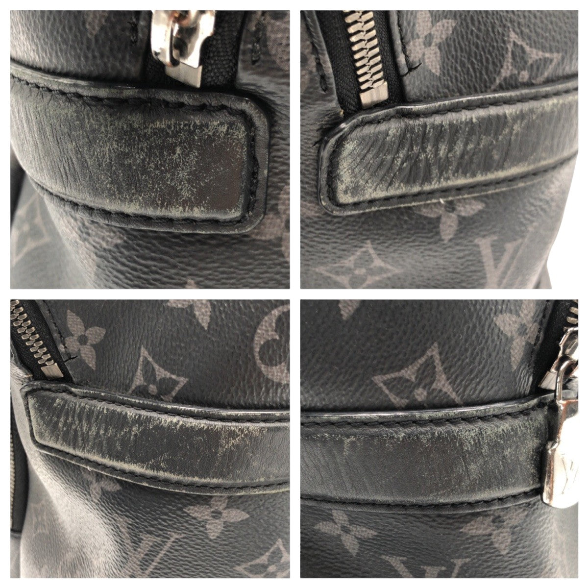 13379
LOUIS VUITTON ルイヴィトン モノグラム エクリプス ブラック 黒 PVC M43186 リュックサック バックパック  メンズ