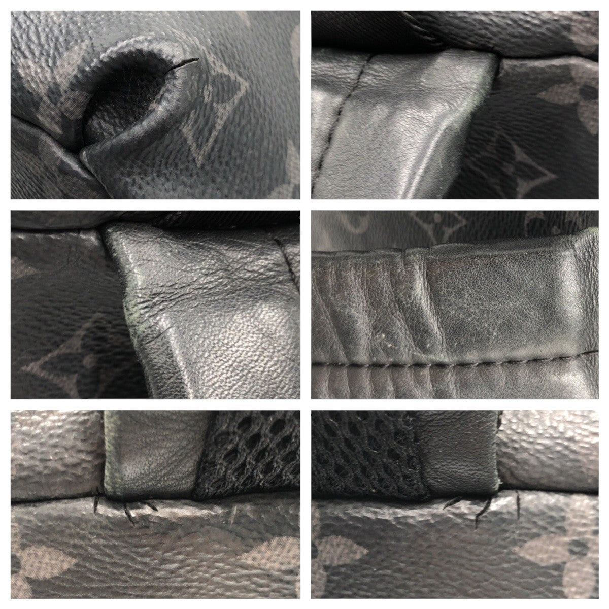 13379
LOUIS VUITTON ルイヴィトン モノグラム エクリプス ブラック 黒 PVC M43186 リュックサック バックパック  メンズ