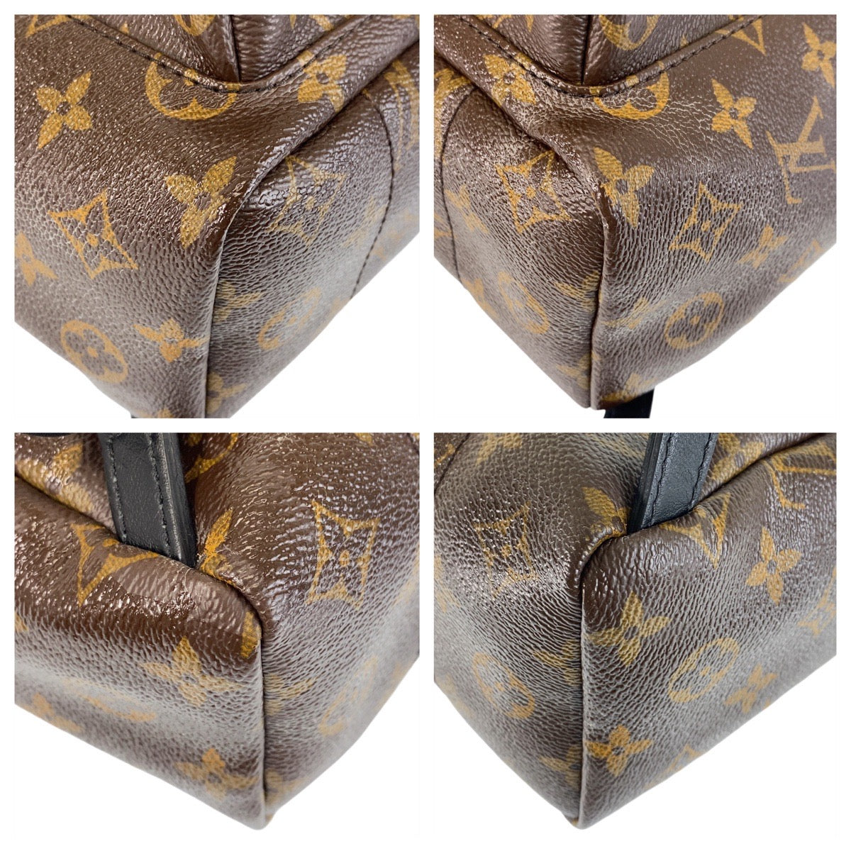 14078
LOUIS VUITTON ルイヴィトン モノグラム パームスプリングス バックパック ブラウン ゴールド金具 PVC M41560 リュック デイパック  レディース