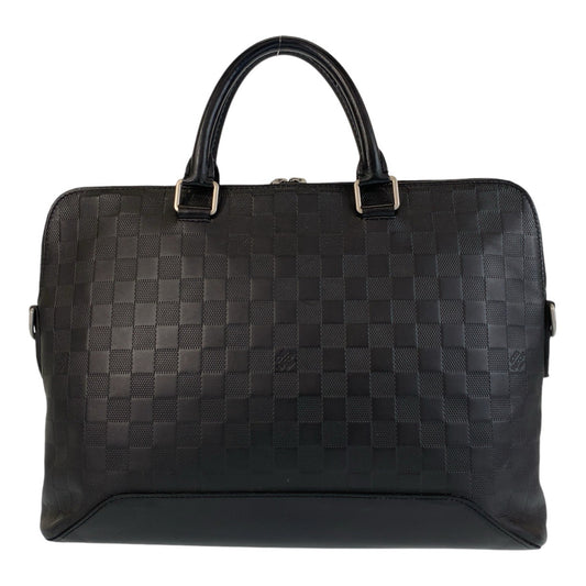 13386
LOUIS VUITTON ルイヴィトン ダミエアンフィニ アヴェニュー ブラック 黒 シルバー金具 レザー N41019 ビジネスバッグ ブリーフケース  メンズ