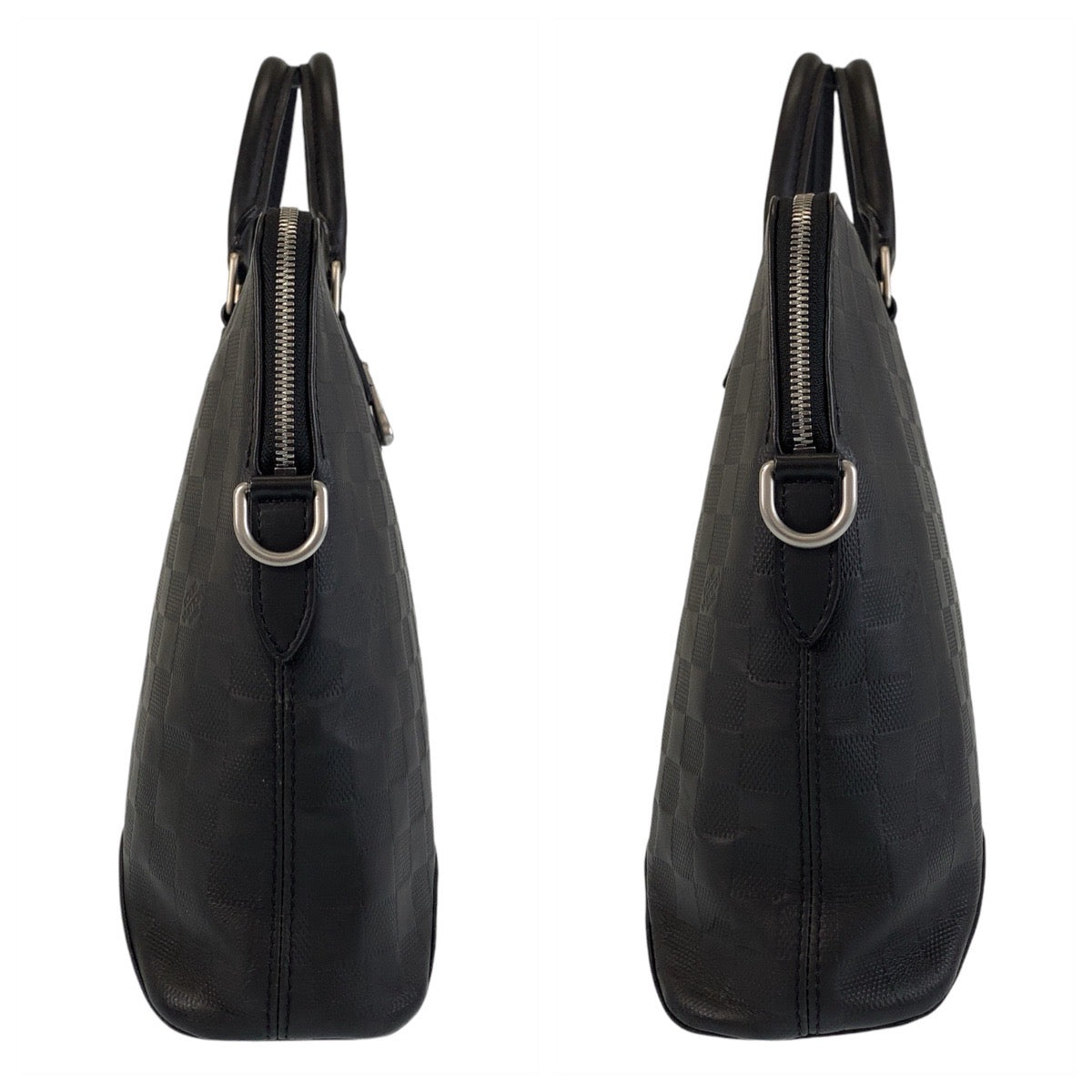 13386
LOUIS VUITTON ルイヴィトン ダミエアンフィニ アヴェニュー ブラック 黒 シルバー金具 レザー N41019 ビジネスバッグ ブリーフケース  メンズ