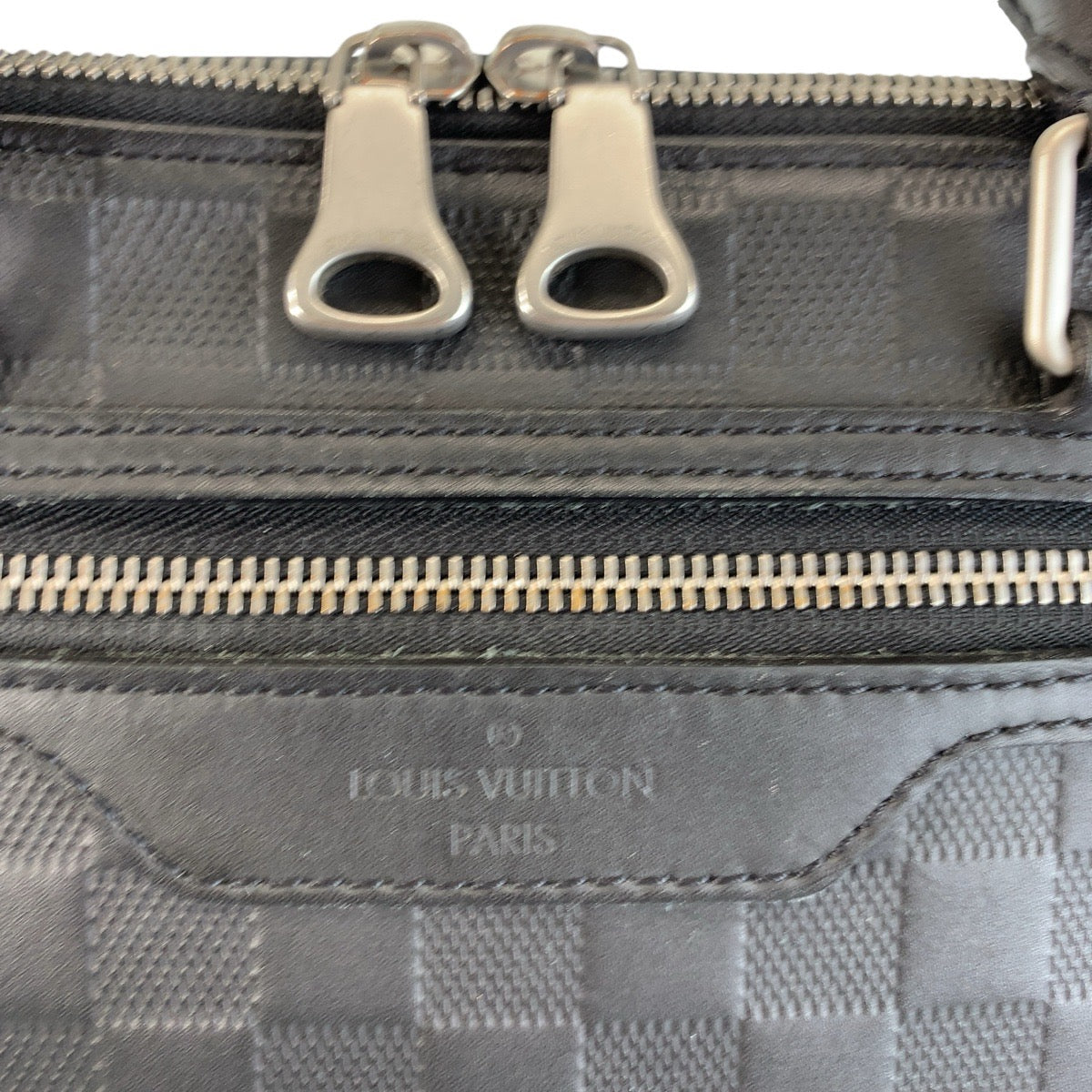 13386
LOUIS VUITTON ルイヴィトン ダミエアンフィニ アヴェニュー ブラック 黒 シルバー金具 レザー N41019 ビジネスバッグ ブリーフケース  メンズ