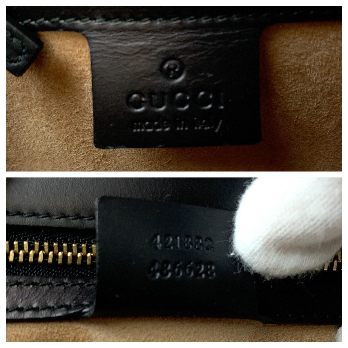 13391
GUCCI グッチ シェリーライン シルヴィ ブラック 黒 ゴールド金具 レザー 421882 ショルダーバッグ 斜め掛け  レディース