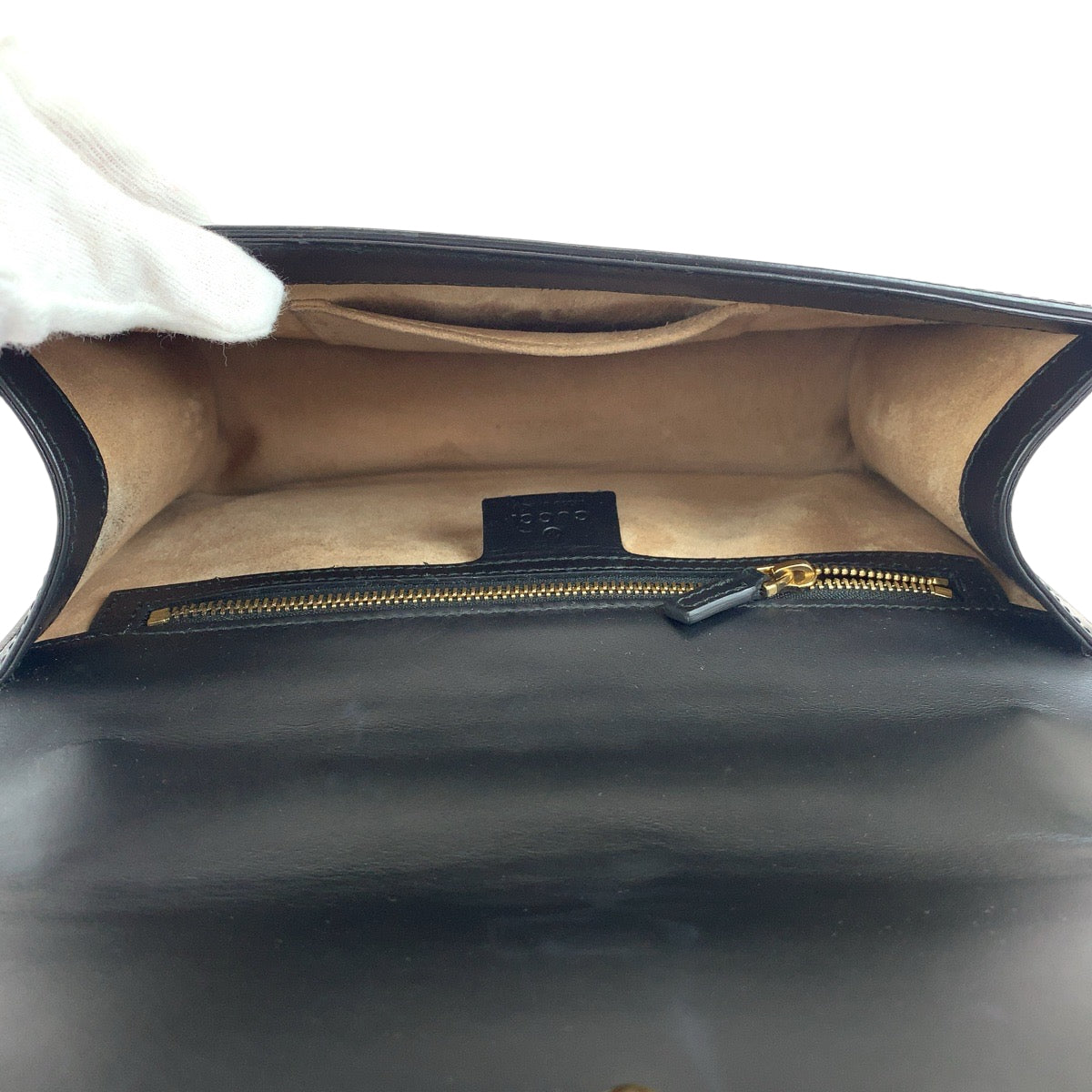 13391
GUCCI グッチ シェリーライン シルヴィ ブラック 黒 ゴールド金具 レザー 421882 ショルダーバッグ 斜め掛け  レディース