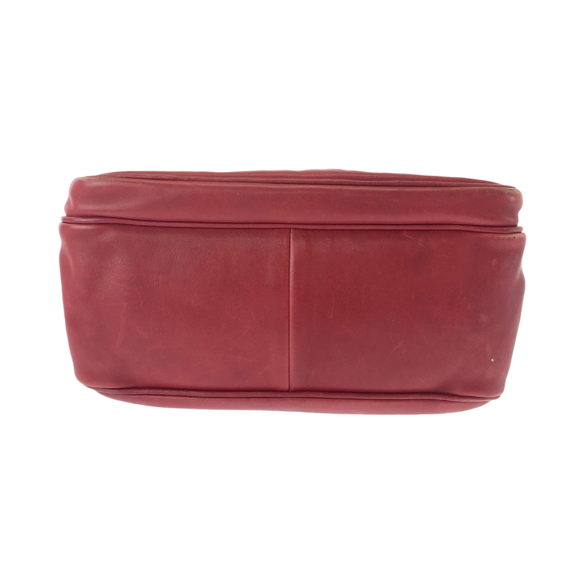 13397
BOTTEGAVENETA ボッテガヴェネタ イントレチャート 男女兼用 レッド シルバー金具 レザー ショルダーバッグ メッセンジャーバッグ  メンズ AB33