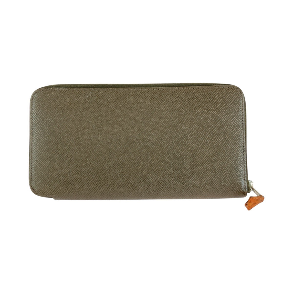 13399
HERMES エルメス アザップロング シルクイン エトゥープ ブラウン シルバー金具 ヴォーエプソン 長財布 ロングウォレット N刻印  レディース