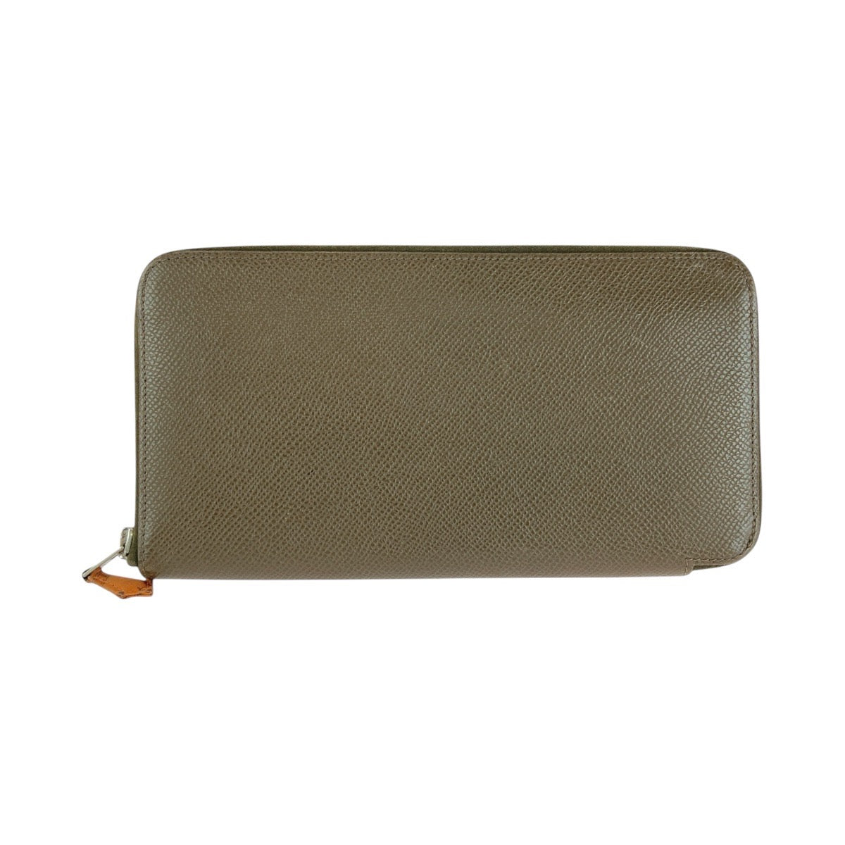 13399
HERMES エルメス アザップロング シルクイン エトゥープ ブラウン シルバー金具 ヴォーエプソン 長財布 ロングウォレット N刻印  レディース