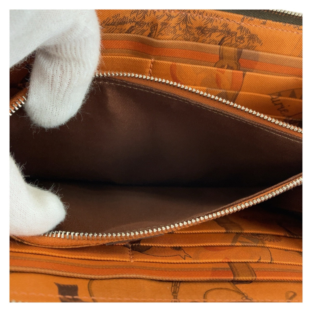 13399
HERMES エルメス アザップロング シルクイン エトゥープ ブラウン シルバー金具 ヴォーエプソン 長財布 ロングウォレット N刻印  レディース
