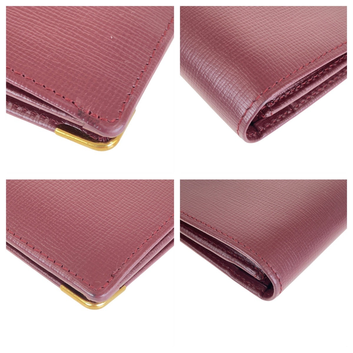 CARTIER カルティエ マストライン ワインレッド ボルドー ゴールド金具 レザー 長財布 ロングウォレット 男女兼用  レディース