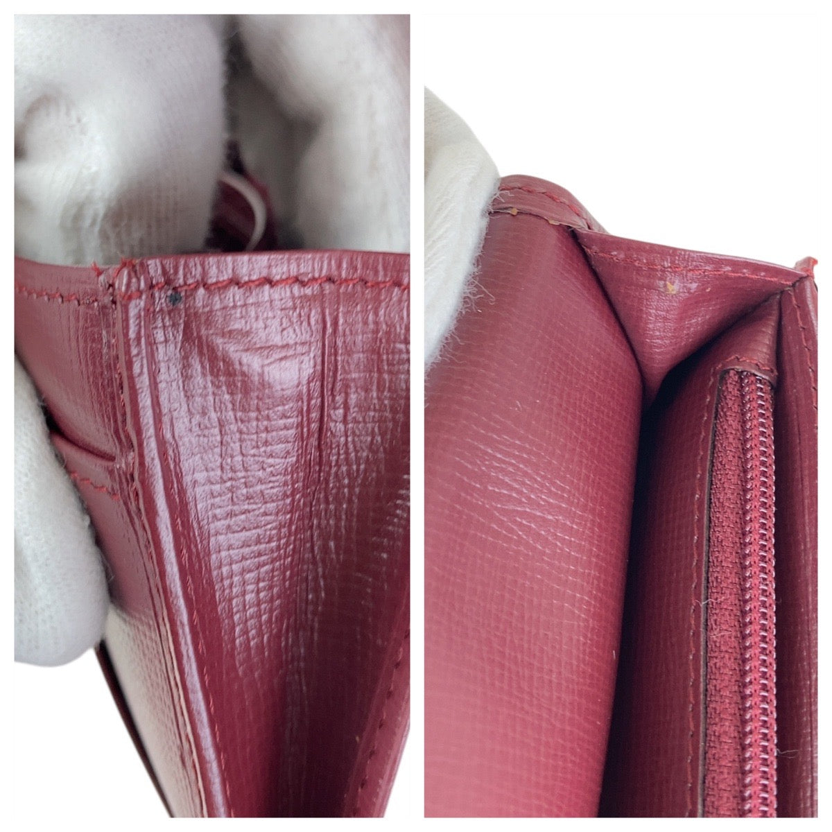 CARTIER カルティエ マストライン ワインレッド ボルドー ゴールド金具 レザー 長財布 ロングウォレット 男女兼用  レディース
