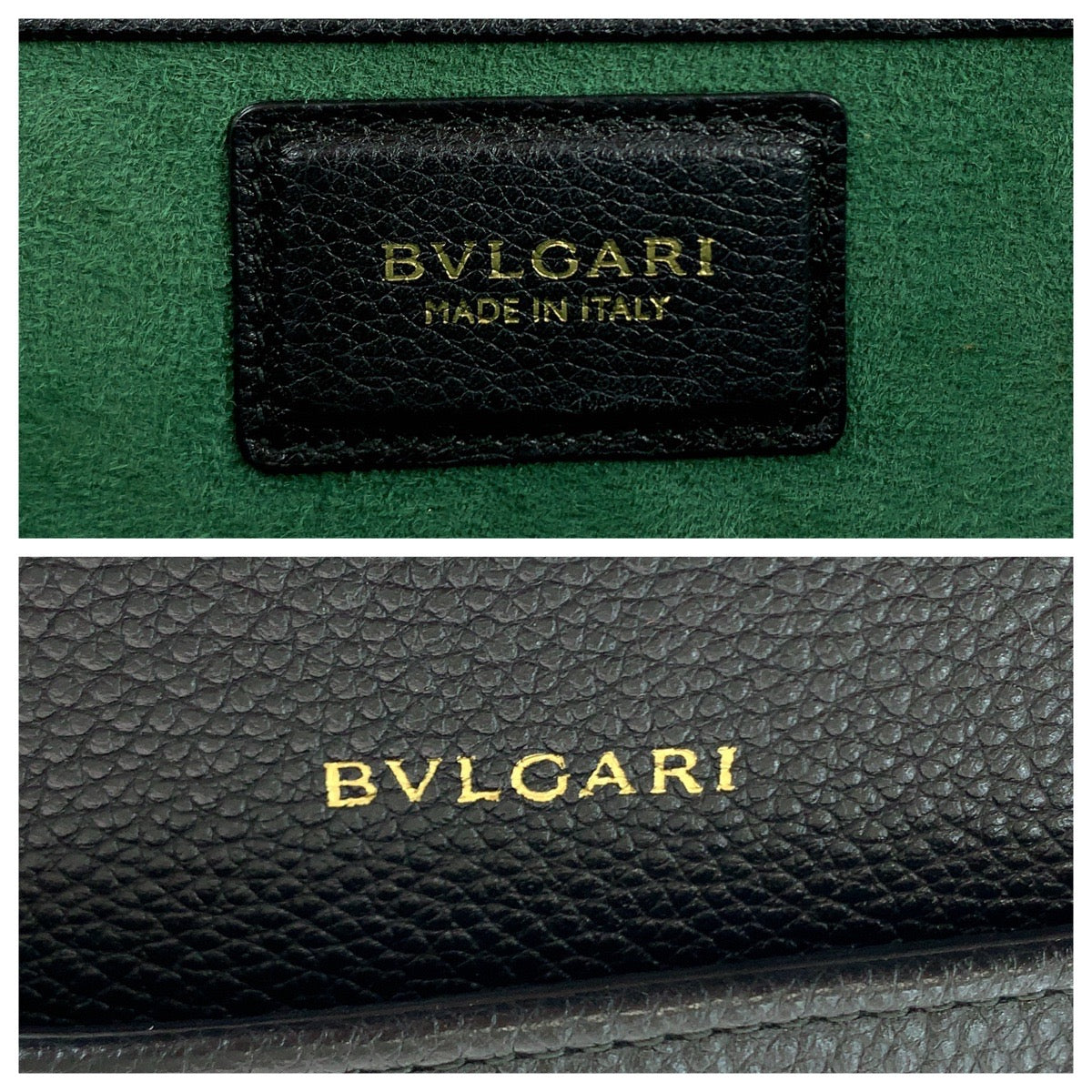 13407
BVLGARI ブルガリ アルバ ブラック 黒 ゴールド金具 レザー トートバッグ ハンドバッグ ショルダーバッグ  レディース