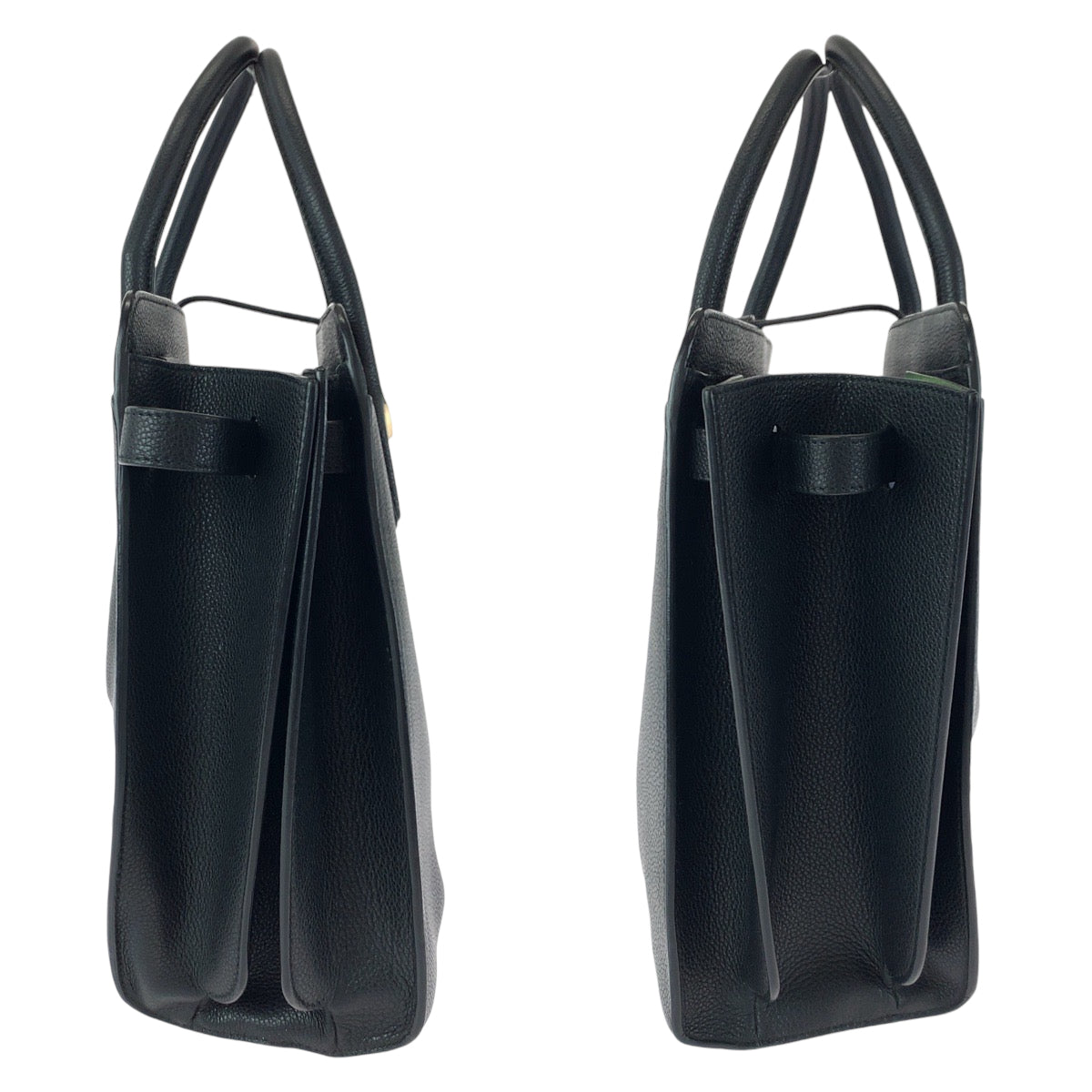 13407
BVLGARI ブルガリ アルバ ブラック 黒 ゴールド金具 レザー トートバッグ ハンドバッグ ショルダーバッグ  レディース