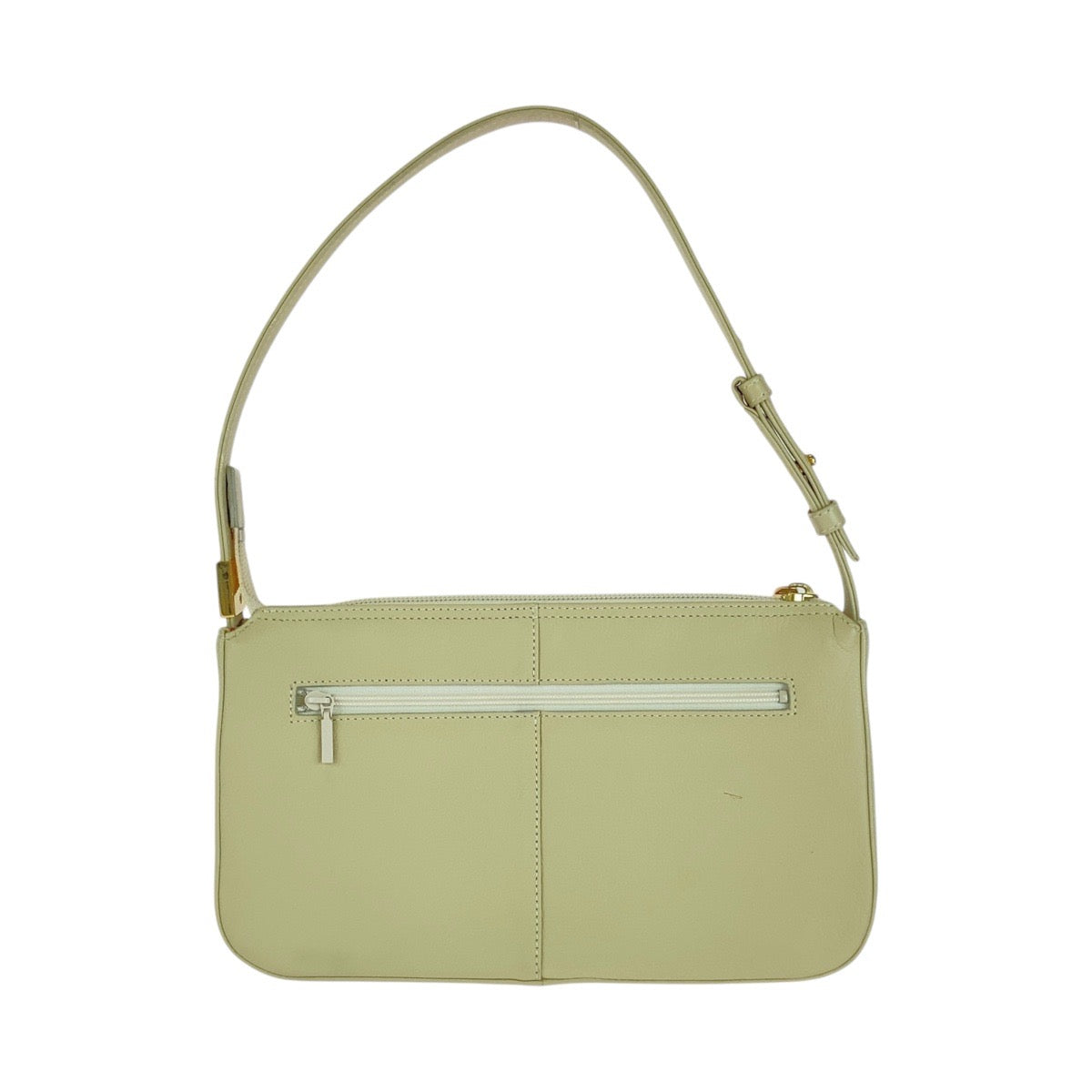 13412
BURBERRY バーバリー 中チェック柄 オフホワイト クリーム ゴールド金具 レザー ショルダーバッグ ハンドバッグ   レディース ABP16