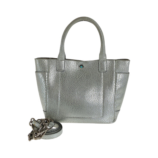 13413
TIFFANY&Co. ティファニー ライリー ペブルド シルバー ティファニーブルー シルバー金具 レザー ショルダーバッグ トートバッグ 2way  レディース