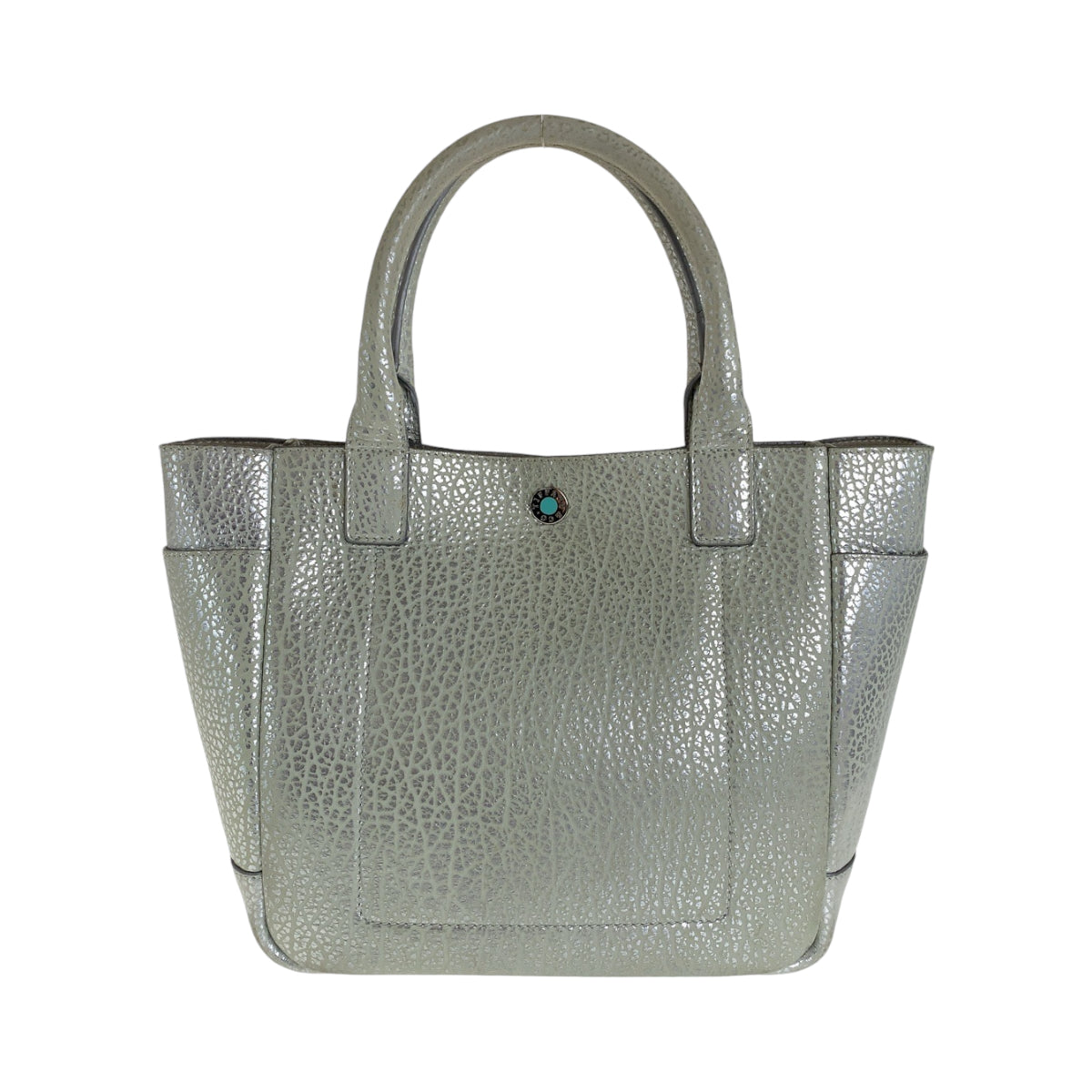 13413
TIFFANY&Co. ティファニー ライリー ペブルド シルバー ティファニーブルー シルバー金具 レザー ショルダーバッグ トートバッグ 2way  レディース