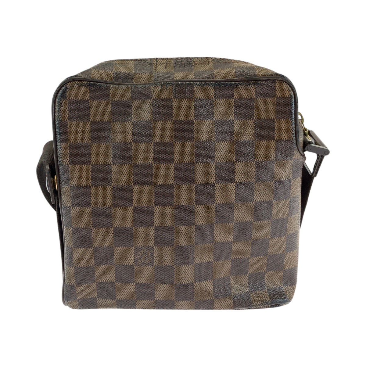 13415
LOUIS VUITTON ルイヴィトン ダミエ オラフPM ブラウン ゴールド金具 PVC N41442 ショルダーバッグ ポシェット  レディース