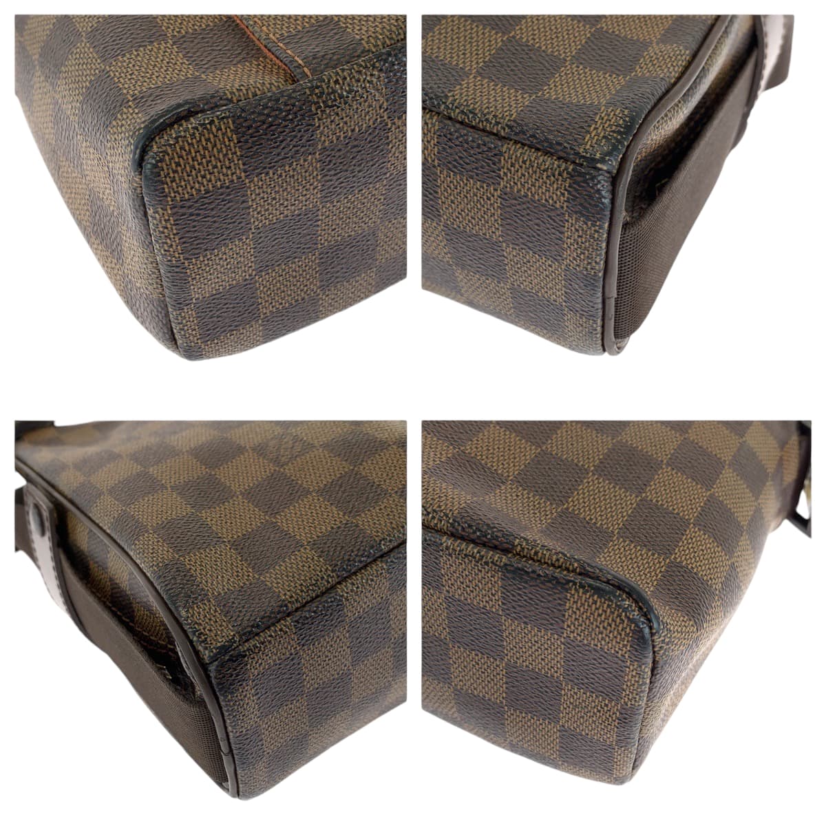 13415
LOUIS VUITTON ルイヴィトン ダミエ オラフPM ブラウン ゴールド金具 PVC N41442 ショルダーバッグ ポシェット  レディース