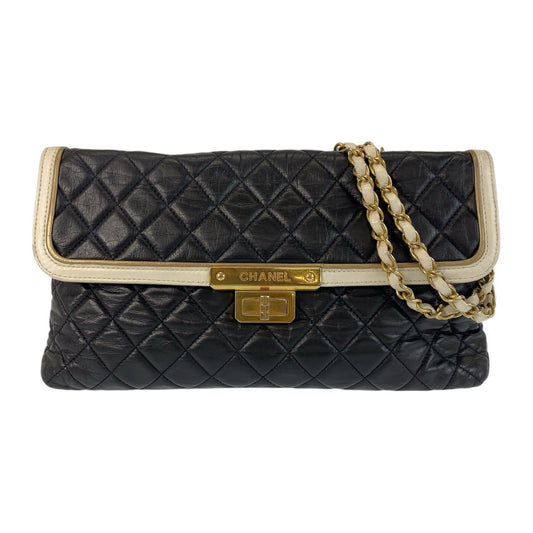 14080
CHANEL シャネル マトラッセ ターンロック ブラック 黒 ゴールド金具 ラムスキン ショルダーバッグ チェーンショルダーバッグ  レディース