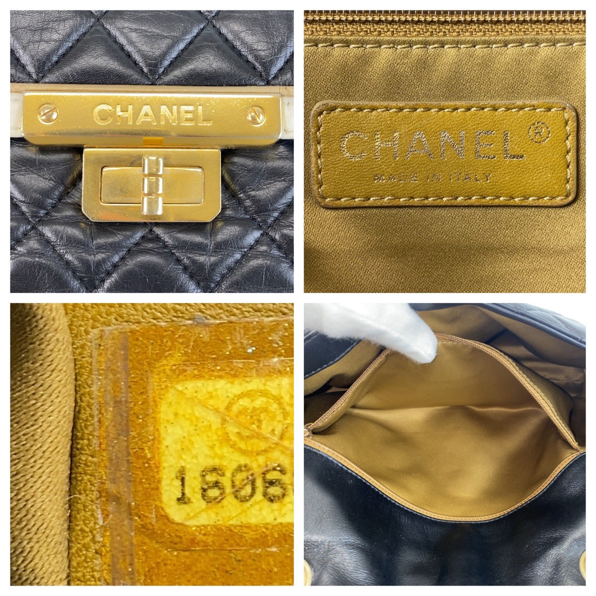 14080
CHANEL シャネル マトラッセ ターンロック ブラック 黒 ゴールド金具 ラムスキン ショルダーバッグ チェーンショルダーバッグ  レディース