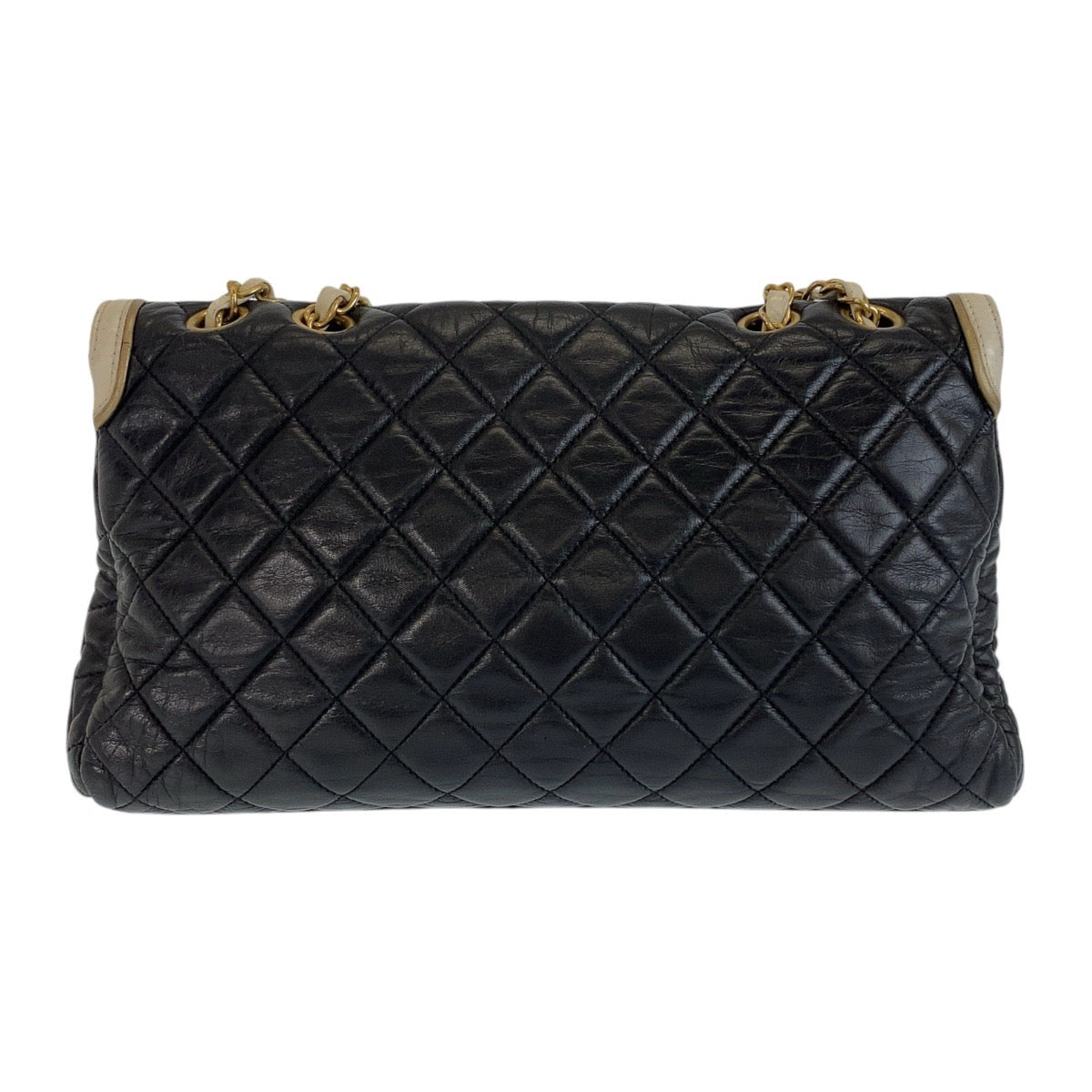 14080
CHANEL シャネル マトラッセ ターンロック ブラック 黒 ゴールド金具 ラムスキン ショルダーバッグ チェーンショルダーバッグ  レディース