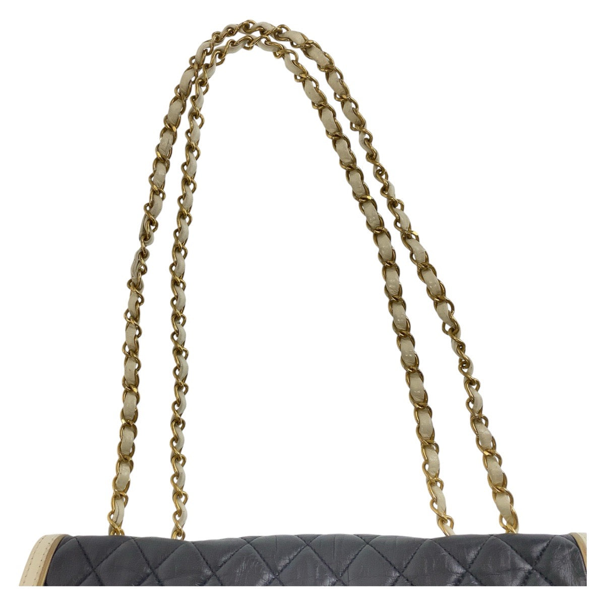 14080
CHANEL シャネル マトラッセ ターンロック ブラック 黒 ゴールド金具 ラムスキン ショルダーバッグ チェーンショルダーバッグ  レディース