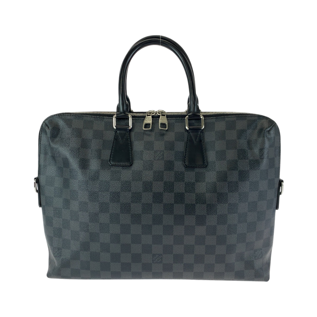 12776
LOUIS VUITTON ルイヴィトン ダミエ グラフィット ポルトドキュマン ジュール PDJ ブラック グレー シルバー金具 PVC N48224 ビジネスバッグ ブリーフケース  メンズ