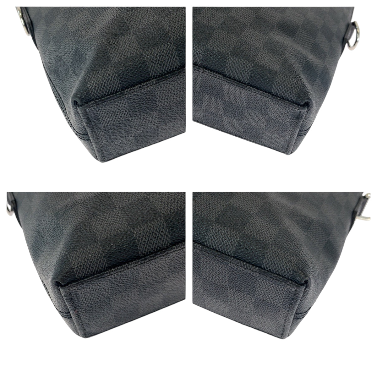 12776
LOUIS VUITTON ルイヴィトン ダミエ グラフィット ポルトドキュマン ジュール PDJ ブラック グレー シルバー金具 PVC N48224 ビジネスバッグ ブリーフケース  メンズ