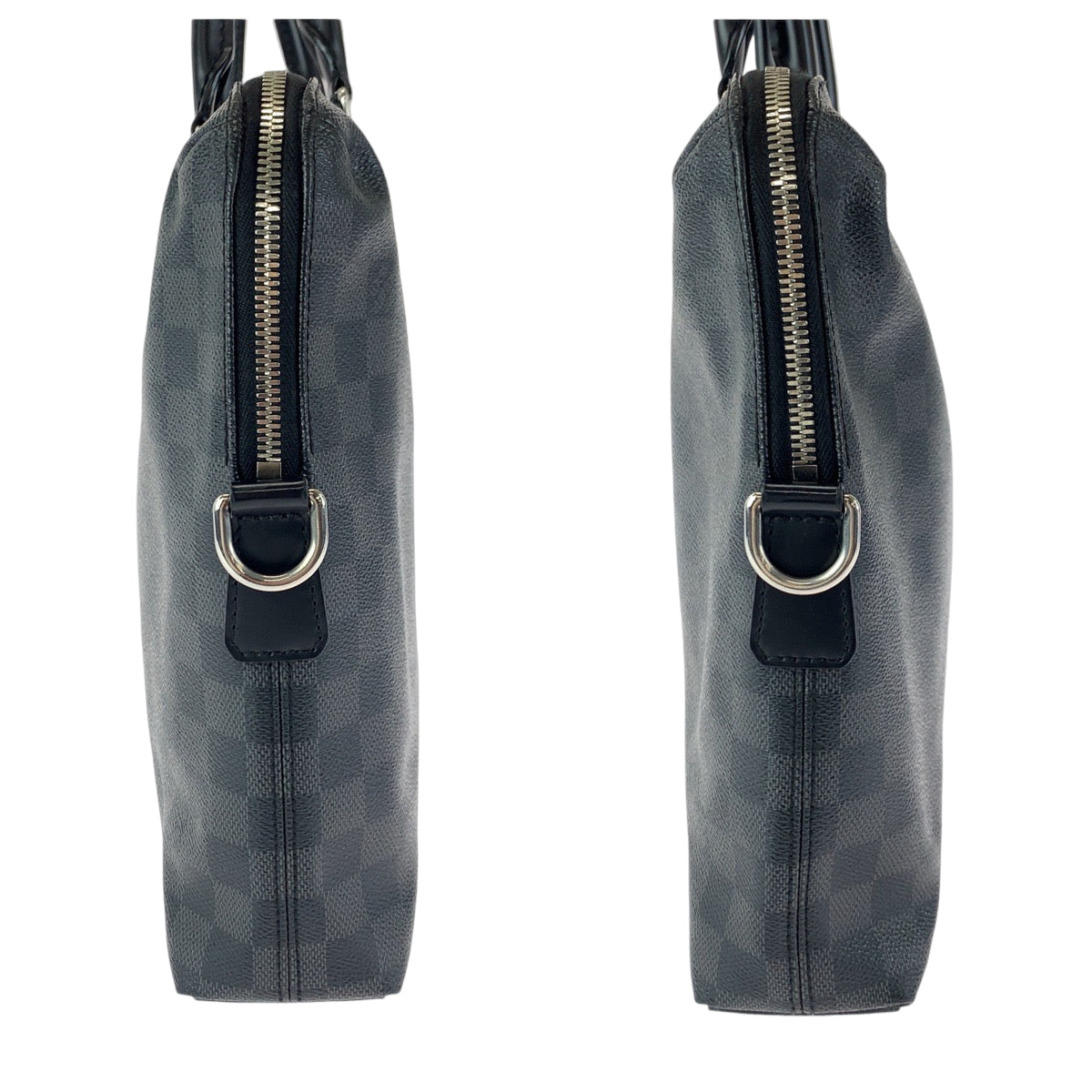12776
LOUIS VUITTON ルイヴィトン ダミエ グラフィット ポルトドキュマン ジュール PDJ ブラック グレー シルバー金具 PVC N48224 ビジネスバッグ ブリーフケース  メンズ