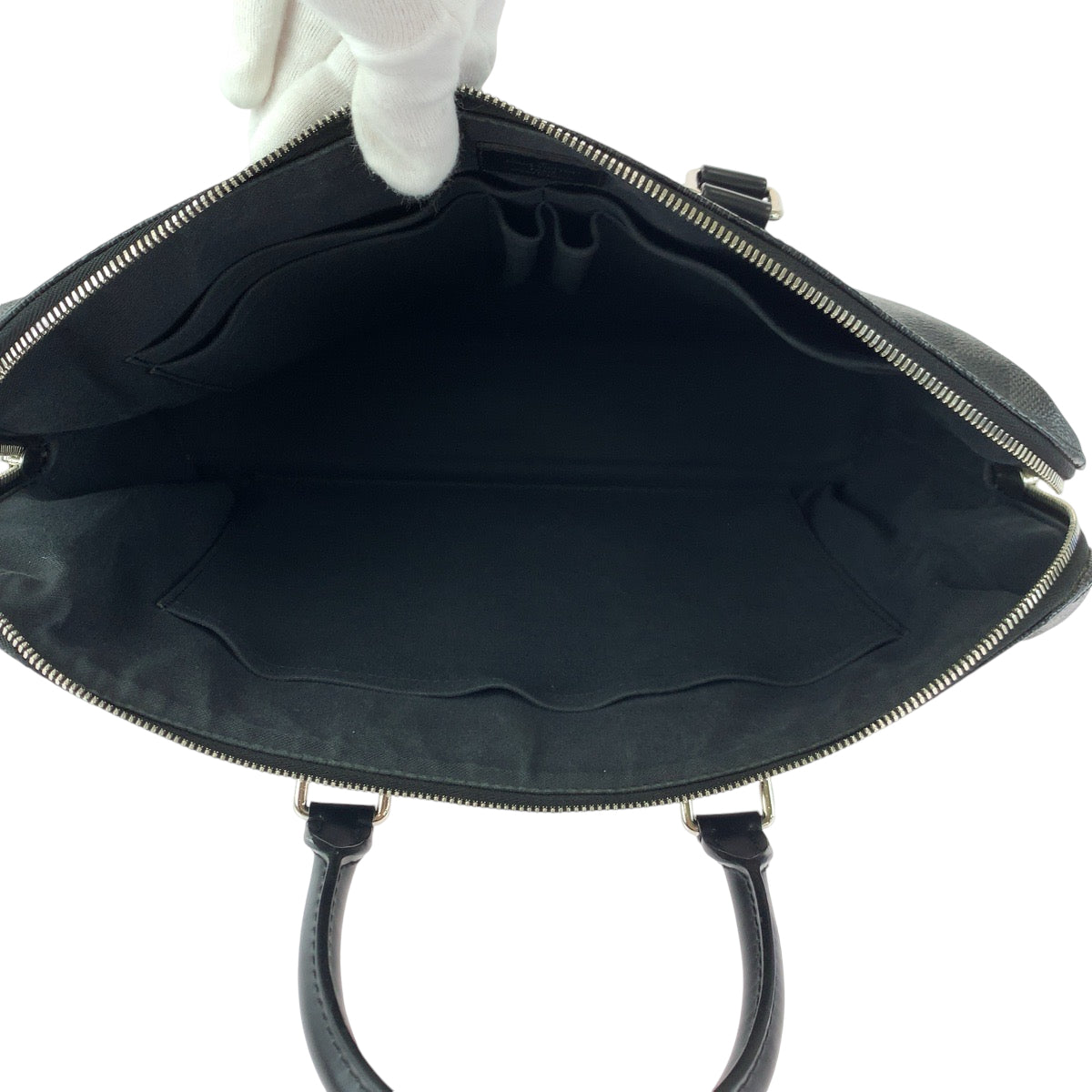 12776
LOUIS VUITTON ルイヴィトン ダミエ グラフィット ポルトドキュマン ジュール PDJ ブラック グレー シルバー金具 PVC N48224 ビジネスバッグ ブリーフケース  メンズ