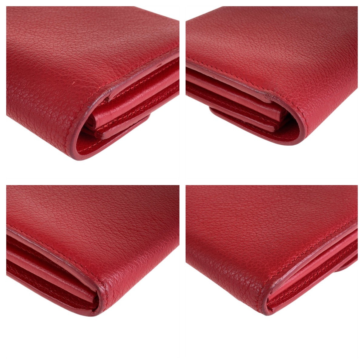 13419
LOUIS VUITTON ルイヴィトン ポルトフォイユ ロックミー レッド ゴールド金具 レザー M61277 長財布 ロングウォレット  レディース