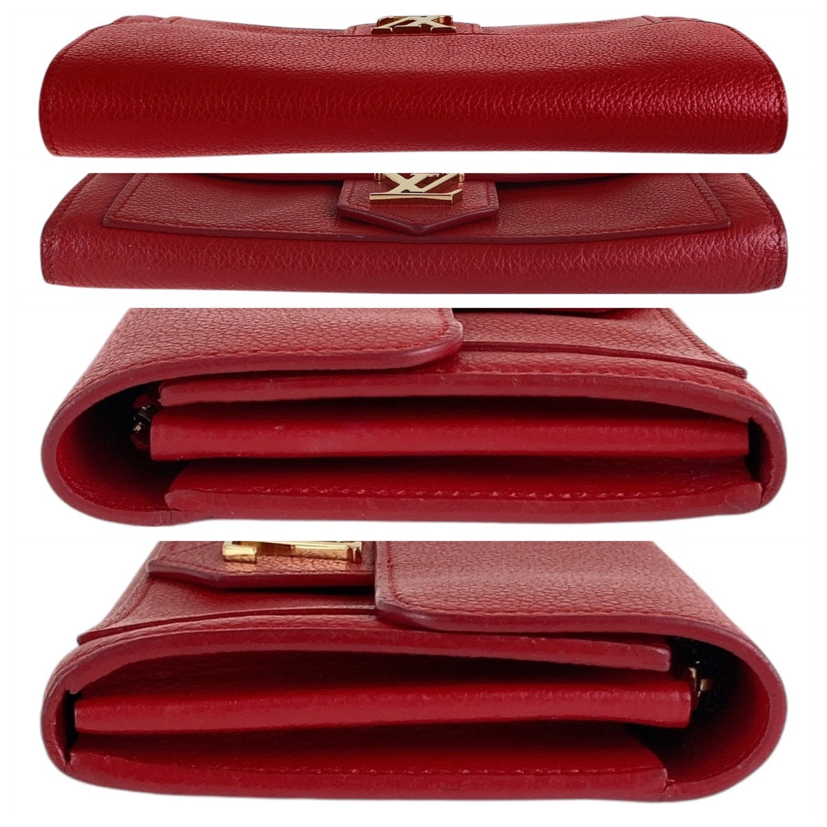 13419
LOUIS VUITTON ルイヴィトン ポルトフォイユ ロックミー レッド ゴールド金具 レザー M61277 長財布 ロングウォレット  レディース